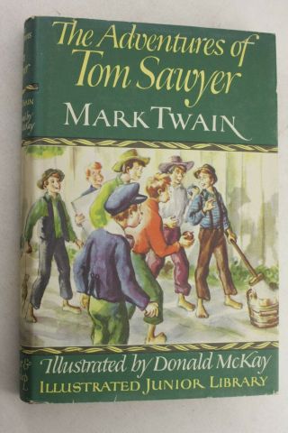 1946 The Adventures Of Tom Sawyer Mark Twain Jacket Hardcover Vintage C04jj