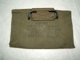 ww2 wwii us u.  s.  army 1st first aid pouch o.  d.  olive drab green vtg old nos 2
