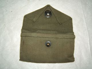 ww2 wwii us u.  s.  army 1st first aid pouch o.  d.  olive drab green vtg old nos 3