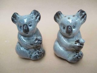 Koala Salt And Pepper Shakers,  Darbyshire,  Australian Pottery,  Vintage