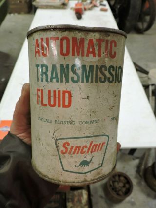Vintage Sinclair Automatic Transmission Fluid/atf Oil Can,  1 Qt. ,  Empty (v L)