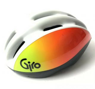 Giro Air Attack Sc Vintage Cycling Helmet Size L White And Neon Retro
