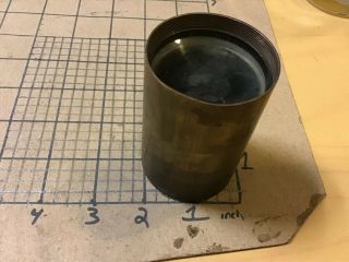 Vintage Magic Lantern Lens See Scale For Size Brass Aprox 2 Inch 2
