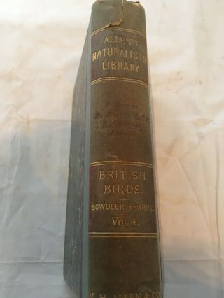 Vintage Book A Handbook To The Birds Of Great Britain By R.  Bowdler Sharpe 1897