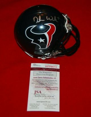 Deshaun Watson Houston Texans Signed Mini Helmet Jsa Witnessed Gtsm Holo 1
