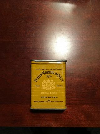 Antique / Vintage Phillip Morris Cigarette Tin In