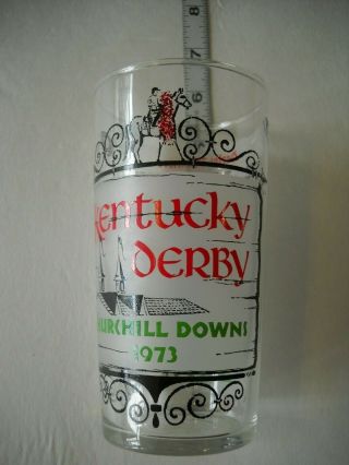 Vintage 1973 Kentucky Derby Julep Glass Churchill Downs Souvenir Horserace