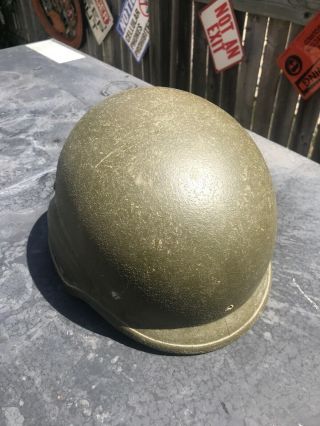 Vintage Military Issue Army Infantry Helmet Pasgt W/ Kevlar Unicor