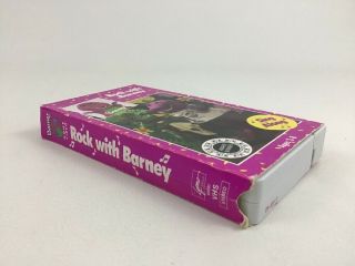 Rock With Barney Sing Along Protect Our Earth White VHS Vintage 1991 3