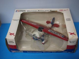 Sentry Hardware 1932 Lockheed Vega 5b Vintage Airplane Bank Speccast