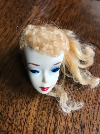 Vintage Blonde 3 Ponytail Barbie Doll Head 3