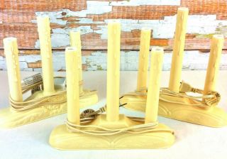 Vintage Electric Window Candles Beacon 3 Light Candelabras Qty Of 3 Christmas