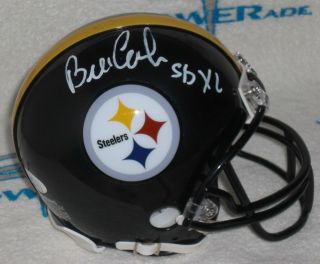 Bill Cowher Signed Pittsburgh Steelers Bowl 40 Xl Mini Helmet - J.  S.  A.  Jsa