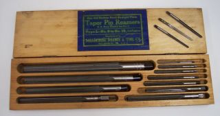 Vintage Millersburg Type L - - Taper Pin Reamer Set - - 0 - 10 With 3 Extra Reamers