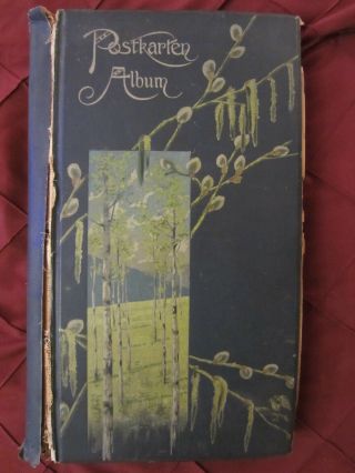 Antique German Postcard Album Containing 193 Early 1900 