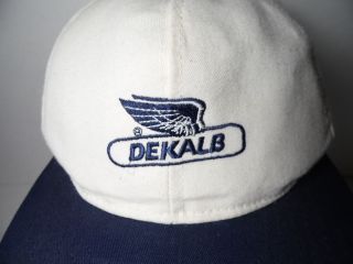 Vintage 1990s DEKALB FARM GRAIN SEED Advertising AGRICULTURE Snapback Hat Cap 2