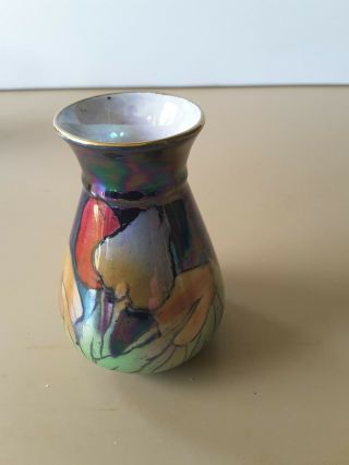 Vintage Byzanta Ware Grimwades Stoke Ontrent Porcelain Lustre Ware Vase Art Deco