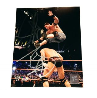 Wwe John Cena & Randy Orton Hand Signed Autographed 8x10 Photofile Photo W/