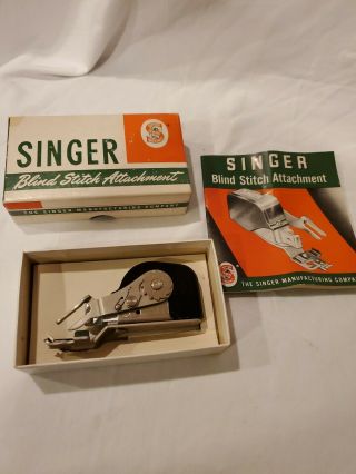 Vintage Singer Blind Stitch Attachment 160616 For Lockstitch Sewing Machines