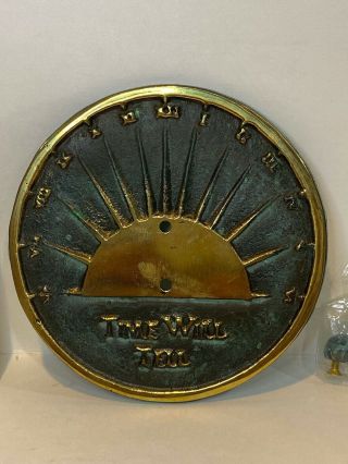 Vintage Flora & Fauna Sundial - “time Will Tell”