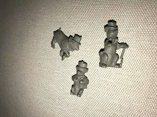 3 Vintage Marx Circus Playset Dogs With Top Hats