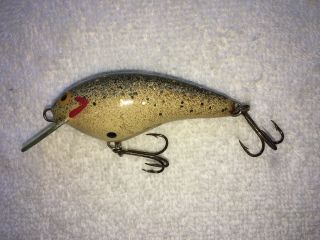 Vintage Fred C Young Big O Lure Hand Carved " Mr Fred " Tuff Color Unfished