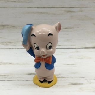 Vintage Warner Bros.  1975 Porky Pig Ceramic Figurine Japan
