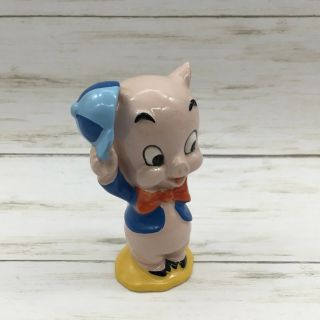 Vintage Warner Bros.  1975 Porky Pig Ceramic Figurine Japan 3