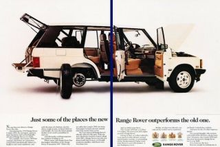 1993 Range Rover County Lwb 2 - Page Advertisement Print Art Car Ad K55