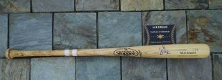 SIGNED CLEVELAND INDIANS TOP PROSPECT YU - CHENG CHANG GAME BAT PROOF 2
