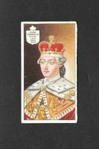 Singleton & Cole 1902 Scarce (royalty) Type Card " George Iii - Kings & Queens
