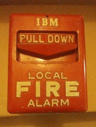 Ibm Vintage Fire Alarm Pull Station -