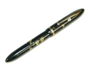 Vintage Sheaffer Mother Of Pearl Black Fountain Pen