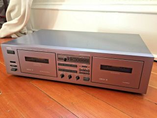Vintage Yamaha K - 65 Natural Sound Stereo Double Cassette Deck Dolby With Remote