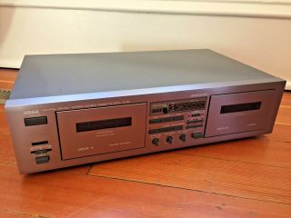 Vintage Yamaha K - 65 Natural Sound Stereo Double Cassette Deck Dolby with Remote 2