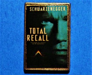Total Recall Movie - Arnold Schwarzenegger - Vintage Lapel Pin - Pinback