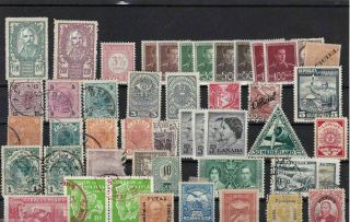 Mixed Vintage Stamps On Large Stock Card Ref 948