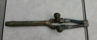 Vintage Victor Type 100 Welding Torch With Victor 2 Tip