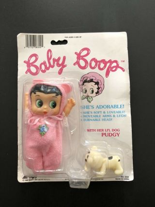 Vintage 1988 Baby Boop Doll With Her Li’l Dog Pudgy.  M - Toy