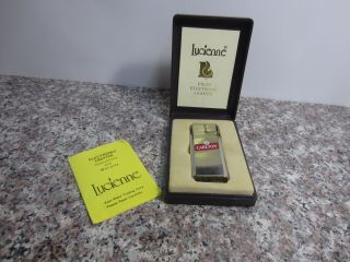 J1 Vintage Collector Lucienne Piezo Carlton Electronic Butane Lighter W Case