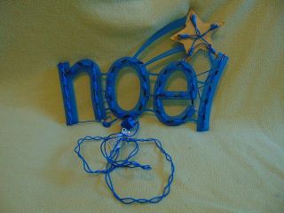Vintage Lighted Noel Window Decor Christmas Indoor Hang Holiday Party