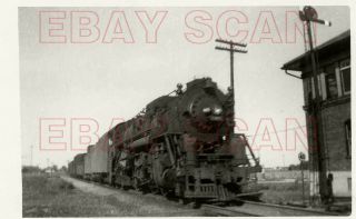 8j384 Rp 1953 Detroit Toledo & Ironton Railroad 2 - 8 - 2 Loco 805 Hamler Ohio