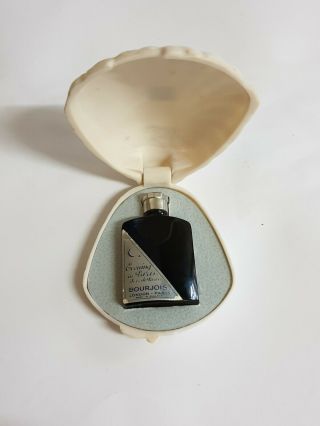 Vintage Evening In Paris Bourjois Perfume Bottle Bakelite Shell Case Full