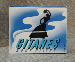 Gitanes Bout Filtre Cigarettes Empty Box Seita France 1960 