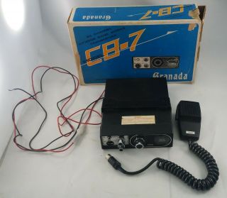 Vintage Granada Model Cb - 7 23 Channel Citizens Band Radio Transceiver Japan Box