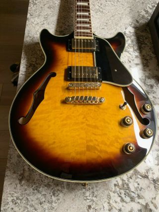 Ibanez Am93 Artcore 6 String Guitar - Antique Yellow Sunburst -