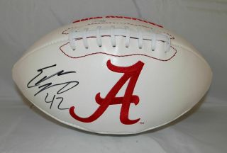 Eddie Lacy Autographed Alabama Crimson Tide Logo Football - Jsa W Authenticated
