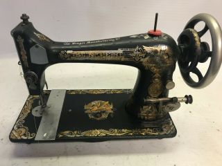 1904 Antique Singer Sewing Machine Sphinx Model 27