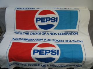 2 Large Vintage Pepsi Choice Of A Generation Beach Towels
