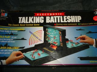 Vintage 1989 Milton Bradley Mb Electronic Talking Battleship Game Complete Vgc